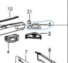 Hjørneplate/Reinforcement plate Porsche 912 artnr. 90250184721 thumbnail
